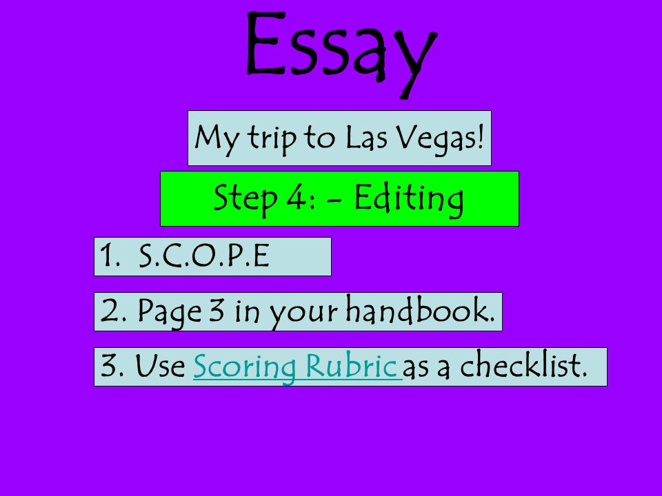 describe las vegas essay